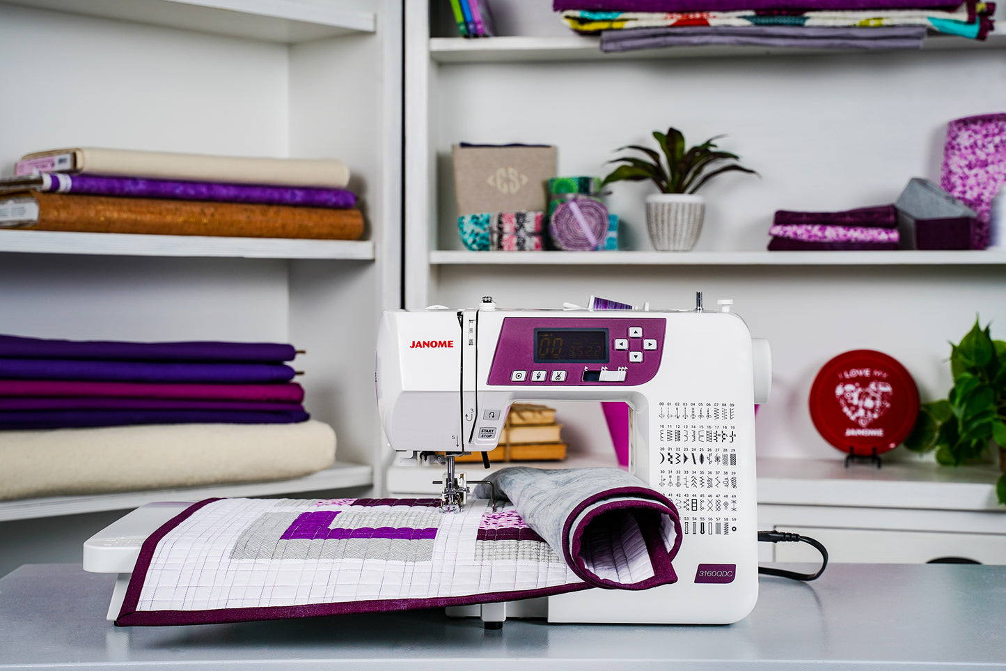 Janome 3160QDC-G Quilting & Sewing Machine - 60 Built-in Stitches with Superior Plus Feed