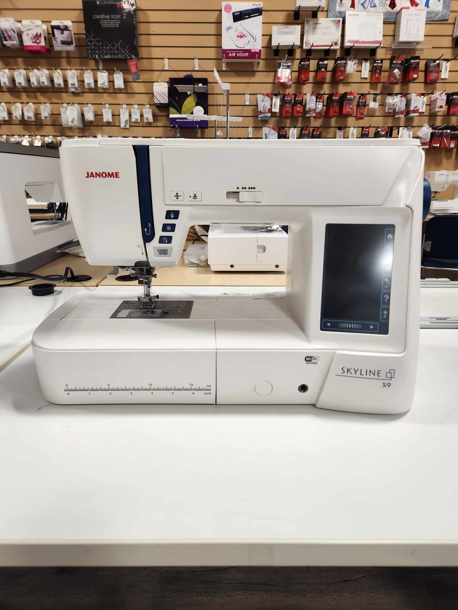9+ Sewing Machine And Embroidery Janome Skyline S9 Sewing Machine Open Box Embroidery – Lindas Quilt