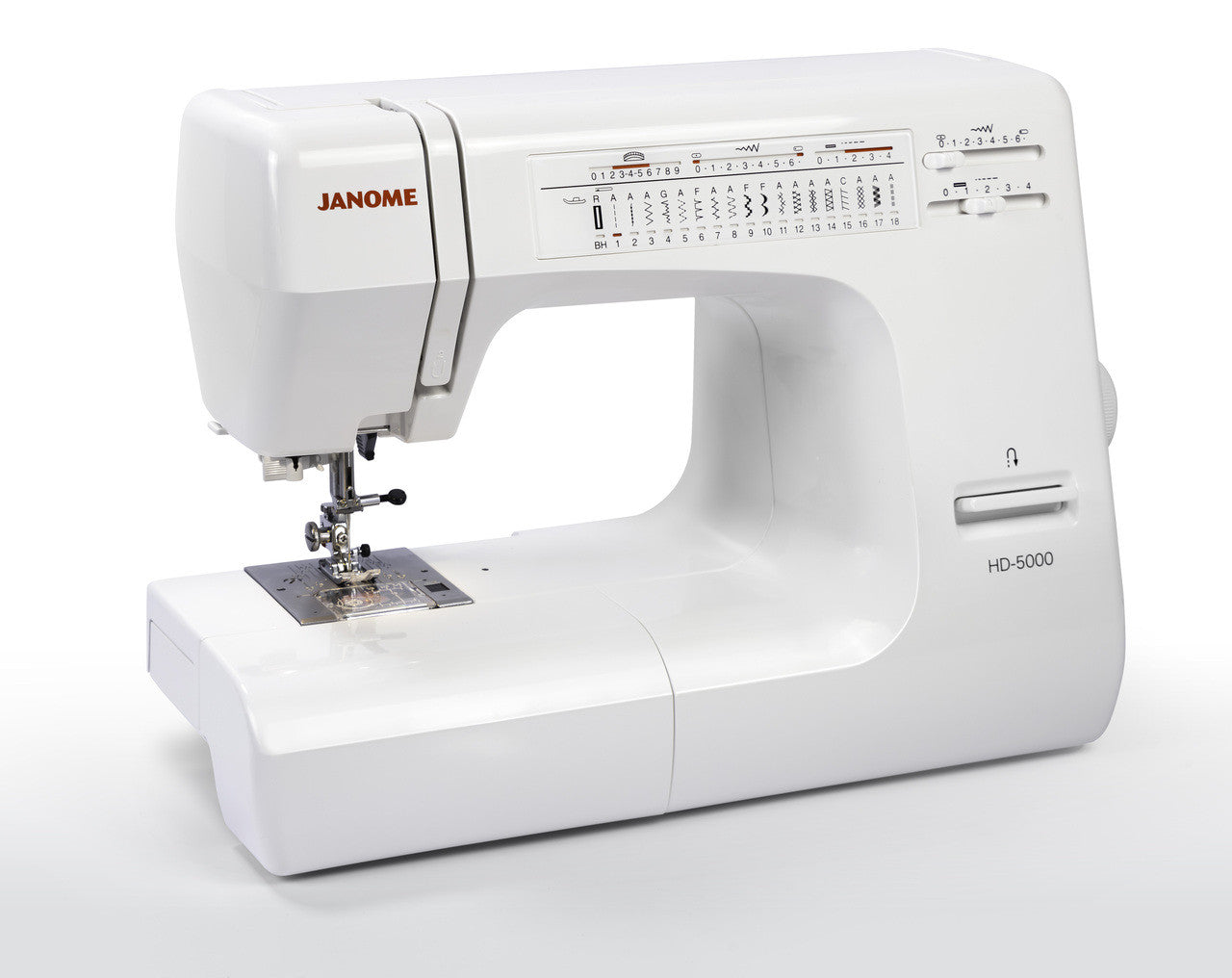 Janome HD5000 Heavy Duty Sewing Machine - Professional Quilting & Sewing | Built-in Needle Threader