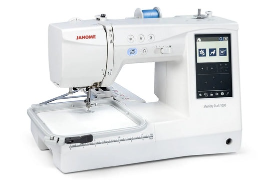 Janome Memory Craft MC 1000 sewing and embroidery machine