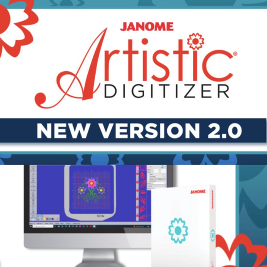 Janome Artistic Digitizer 2.0 ( Upgrade kit from 1.5 - 1.7 full kit )