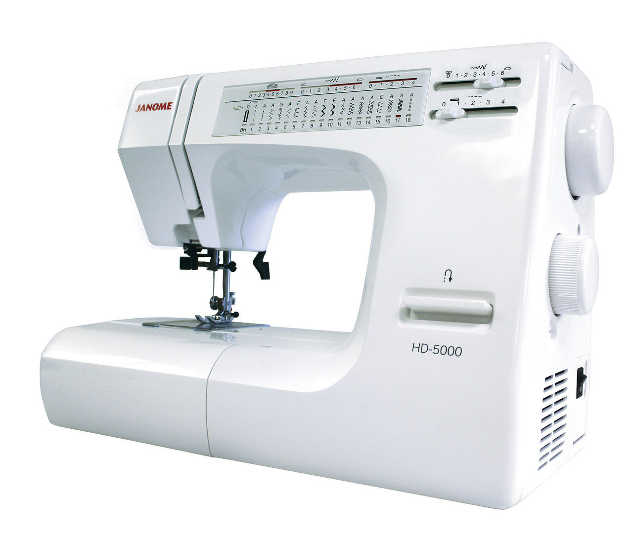 Janome HD5000 Heavy Duty Sewing Machine - Professional Quilting & Sewing | Built-in Needle Threader
