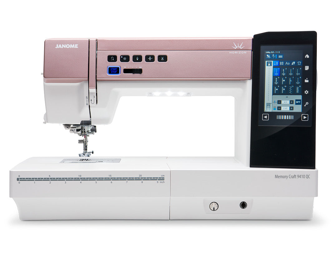 Janome 9410QC Sewing Machine Touchscreen Stitch Composer Software