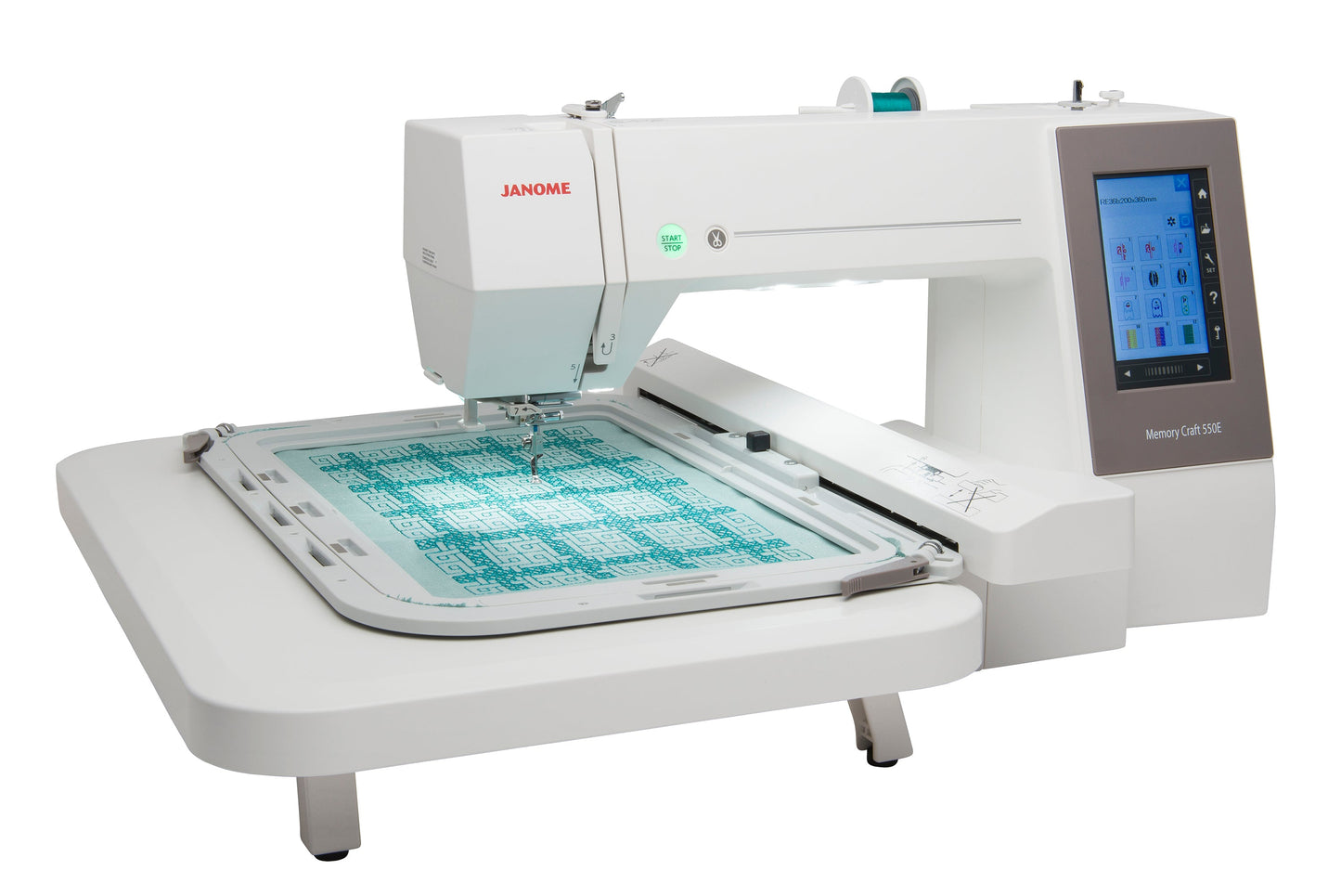 Janome 550ELE Embroidery Machine Open Box