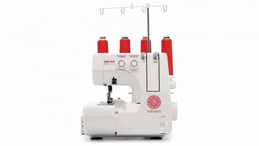 Baby Lock Vibrant Serger - 4/3/2 Thread Overlock Machine | Color-Coded Threading