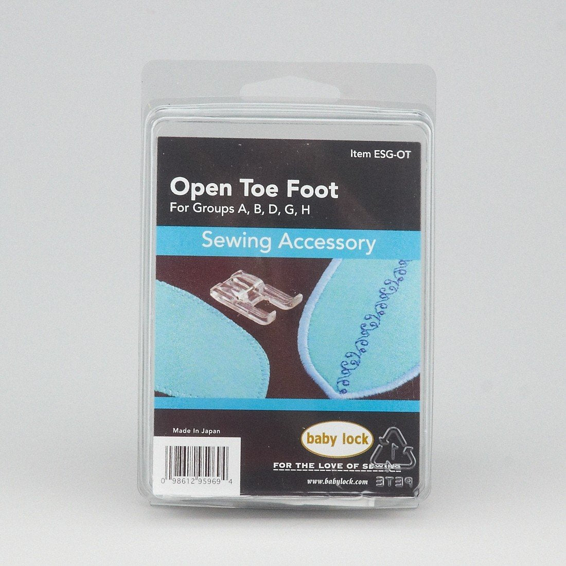 Babylock open toe foot ESG-OT