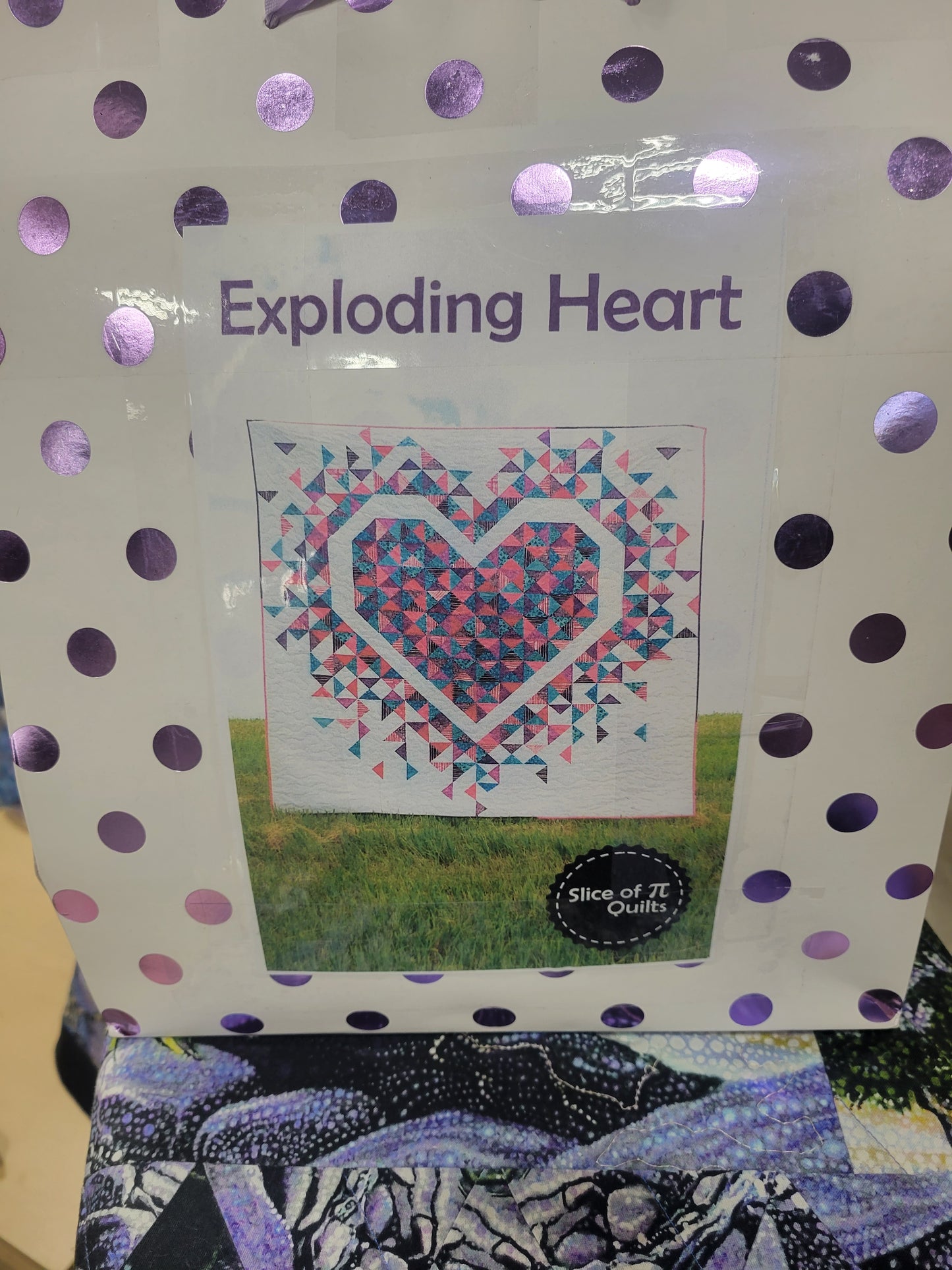 Exploding hearts Quilt kit 72" x 72"