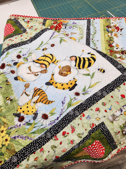 Gnome and Garden Quilt Kit