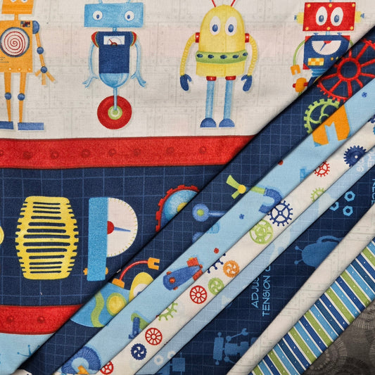 Alpha-Bots Quilt Kit -61.5 x 85.5
