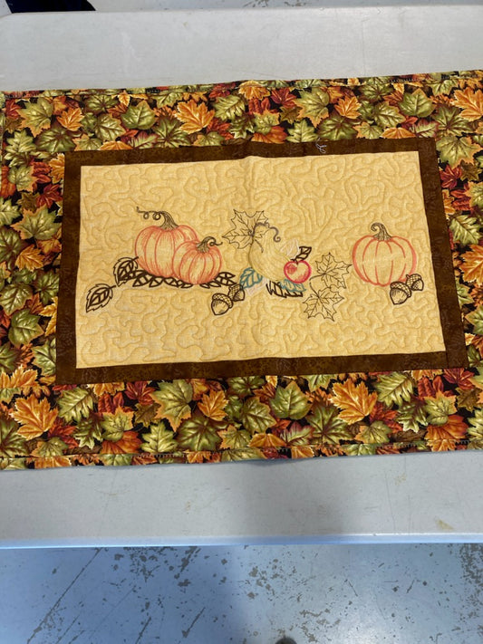 Thanksgiving table topper 28" x 22" $50.00
