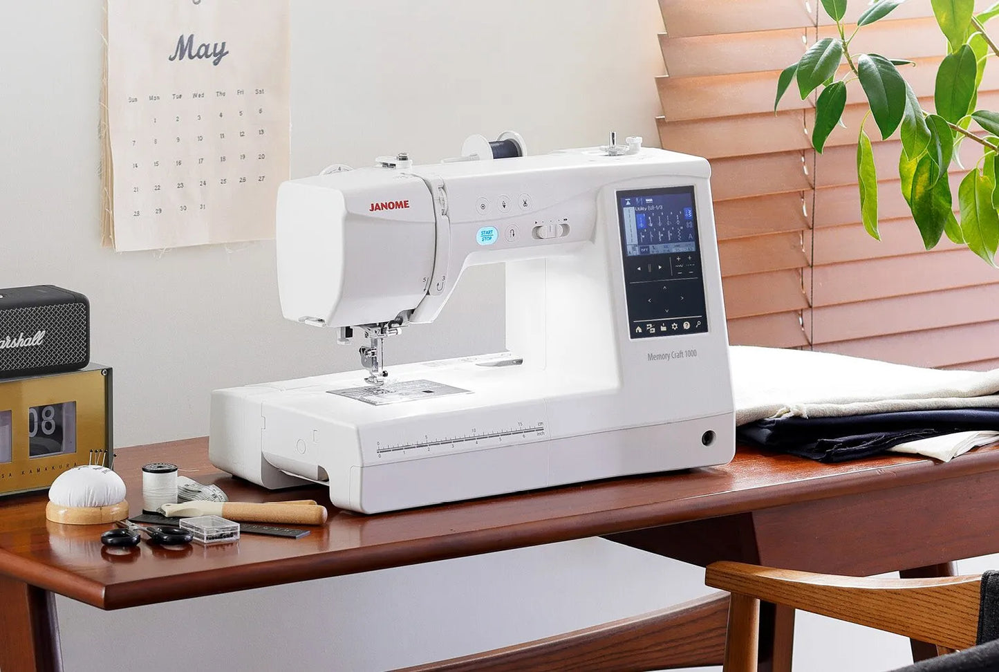 Janome Memory Craft MC 1000 sewing and embroidery machine