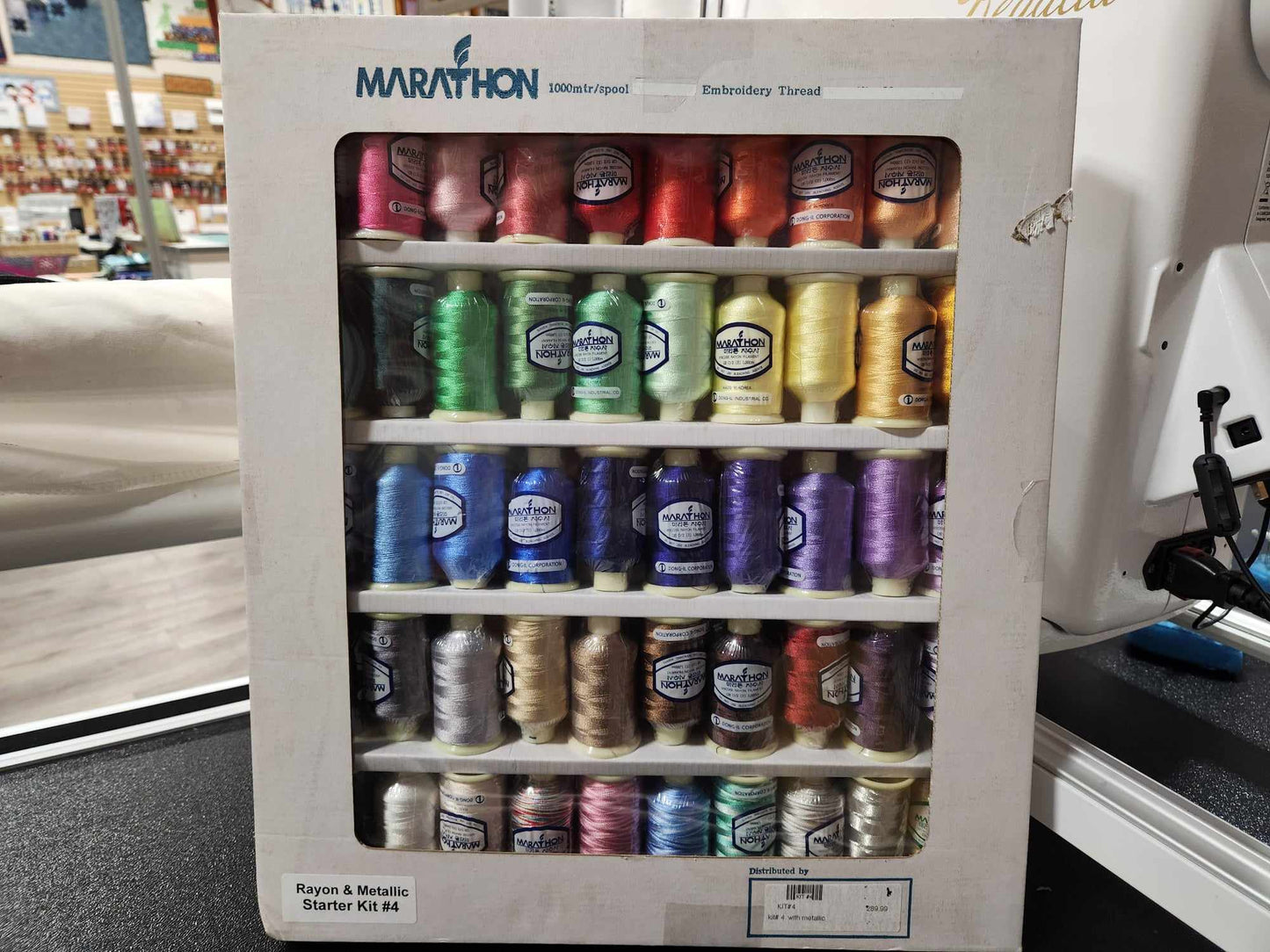 Marathon Embroidery Thread Kit 4 (Rayon and Metallic)