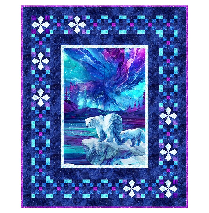 North Star Quilt Kit – Illuminations Collection by Northcott