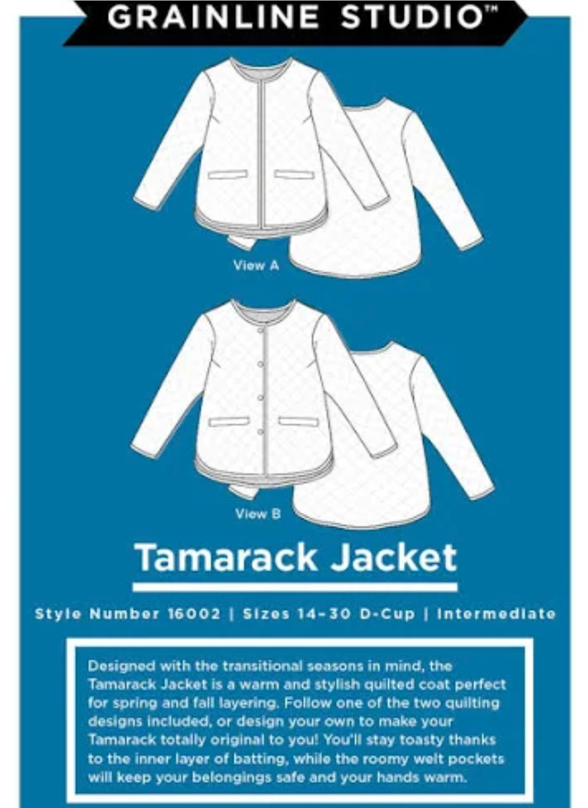 Tamarack Jacket Sewing Pattern