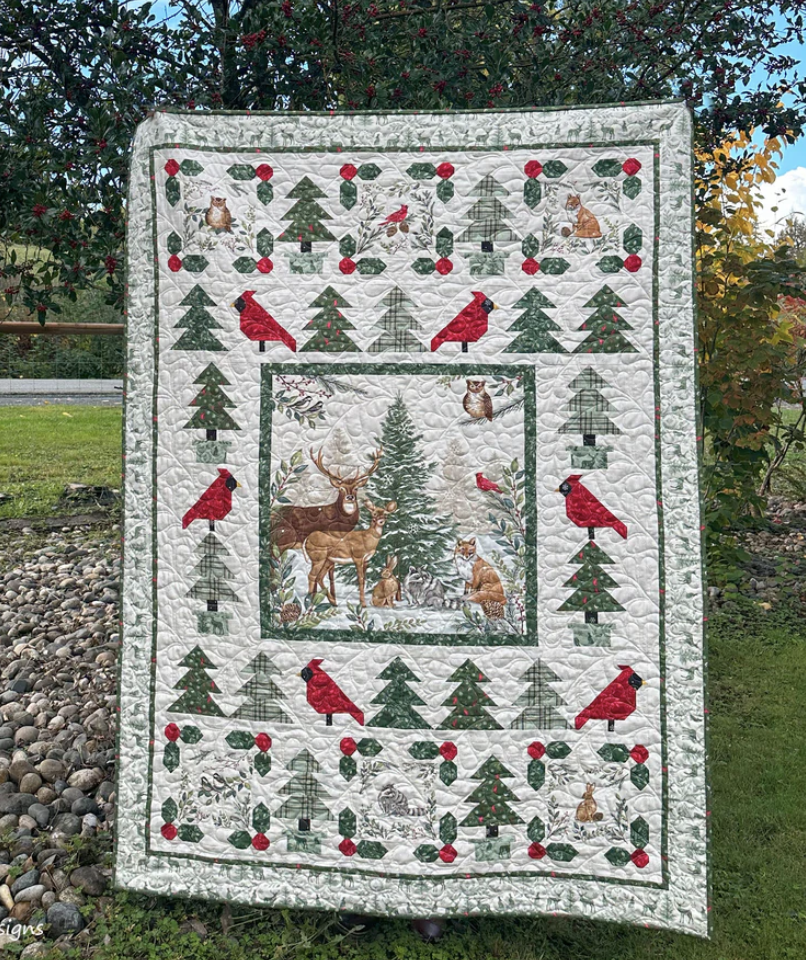 Winter Forest Quilt Kit 51" x 69"