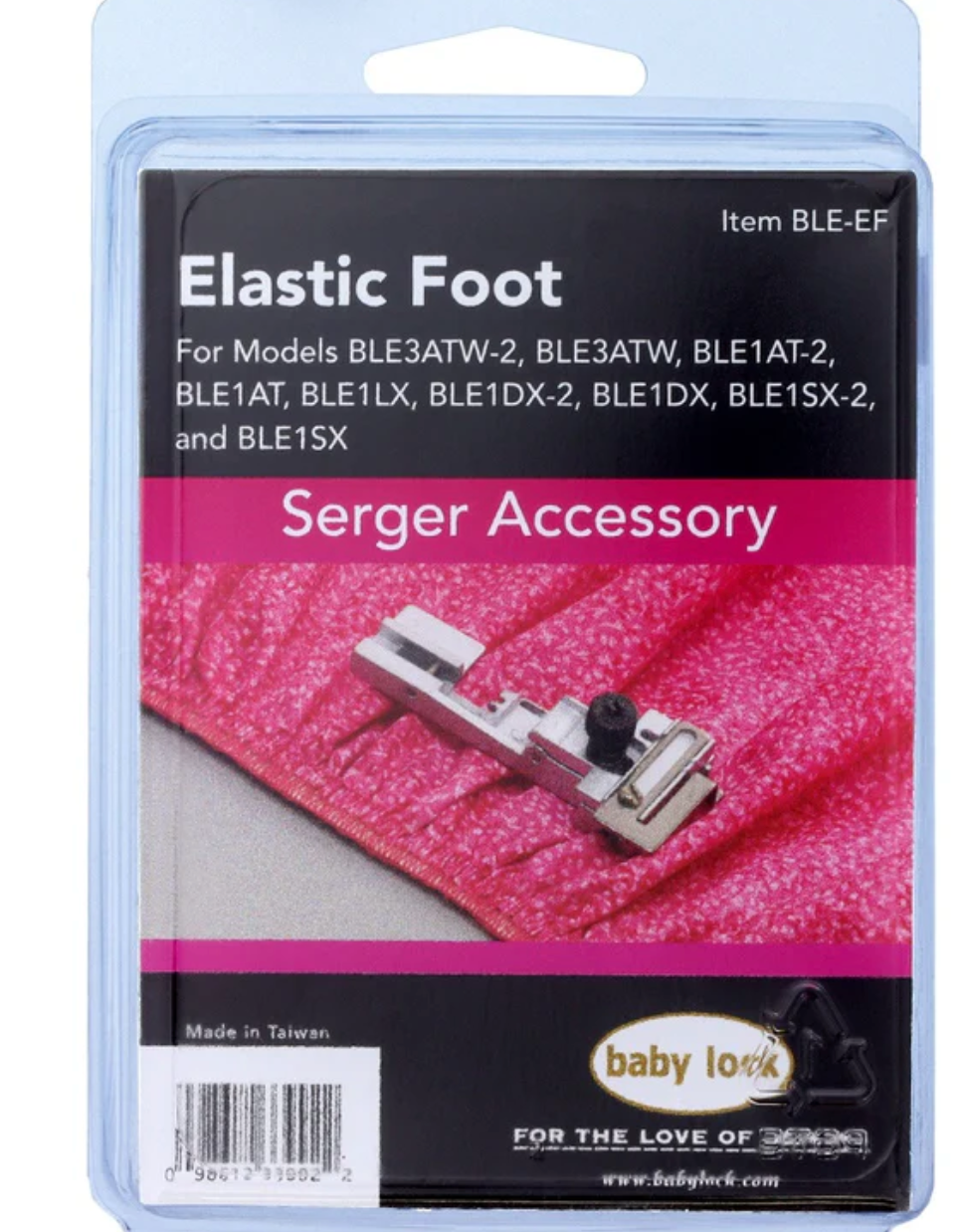 Elasticator Foot, Babylock #BLE-EF