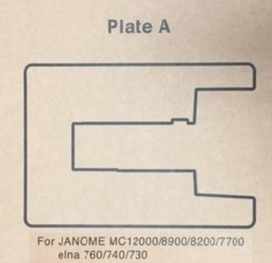 Janome Insert Plate A