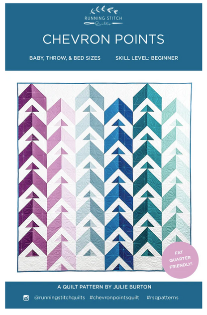 Chevron Points Quilt Kit 60" x 65"