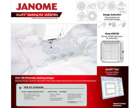 AcuFil Quilting Kit 864435000 Fits Janome 550E