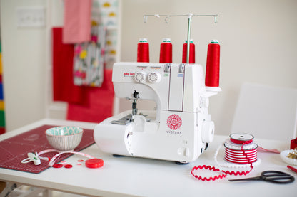 Baby Lock Vibrant Serger - 4/3/2 Thread Overlock Machine | Color-Coded Threading