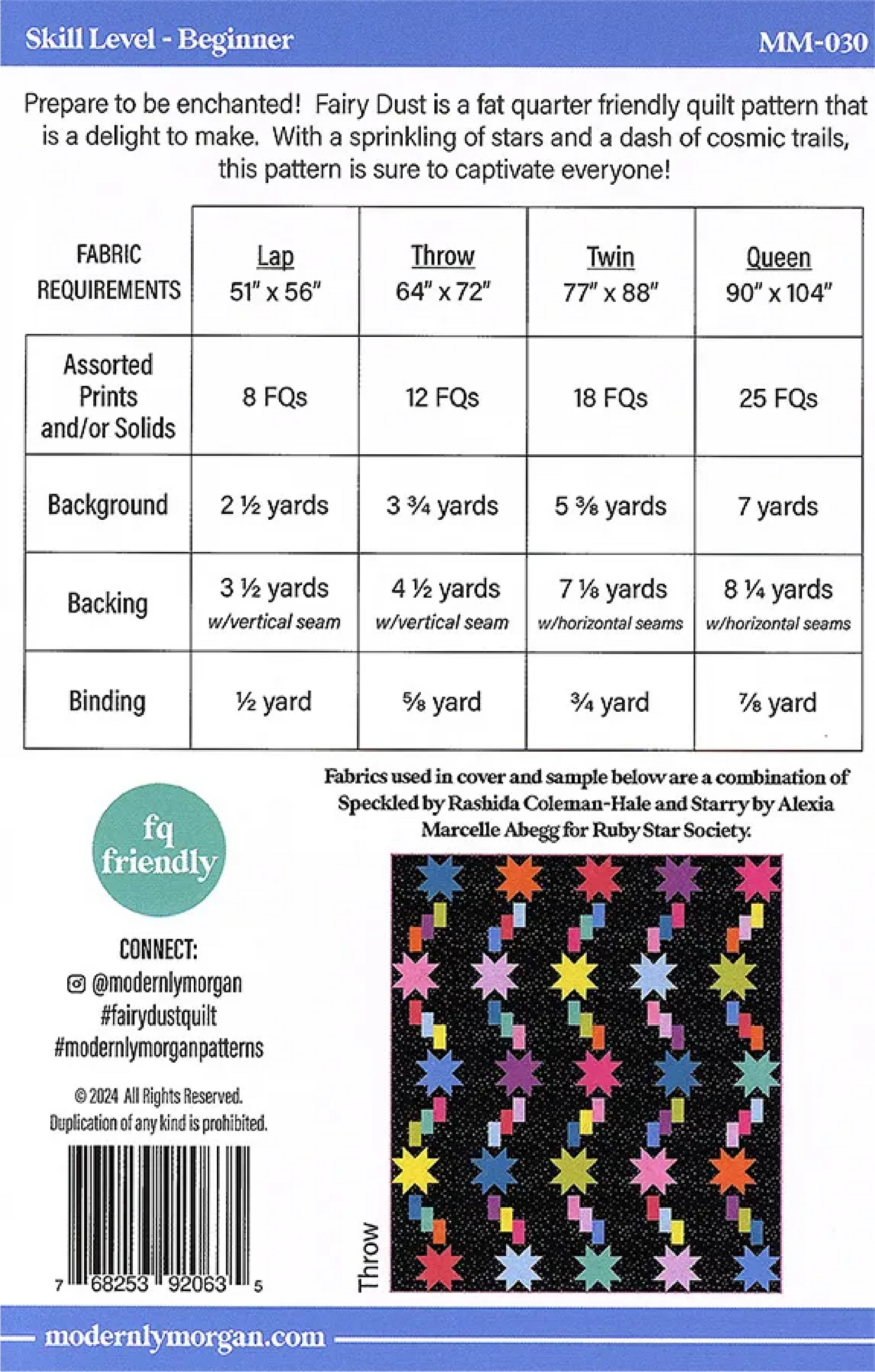 Fairy Dust Quilt Kit - Chelsea's Garden Collection by Moda