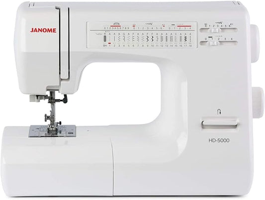 Janome HD5000 Heavy Duty Sewing Machine - Professional Quilting & Sewing | Built-in Needle Threader