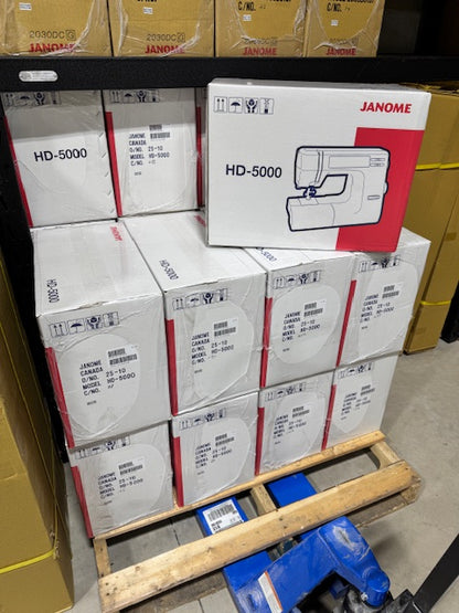 Janome HD5000 Heavy Duty Sewing Machine - Professional Quilting & Sewing | Built-in Needle Threader