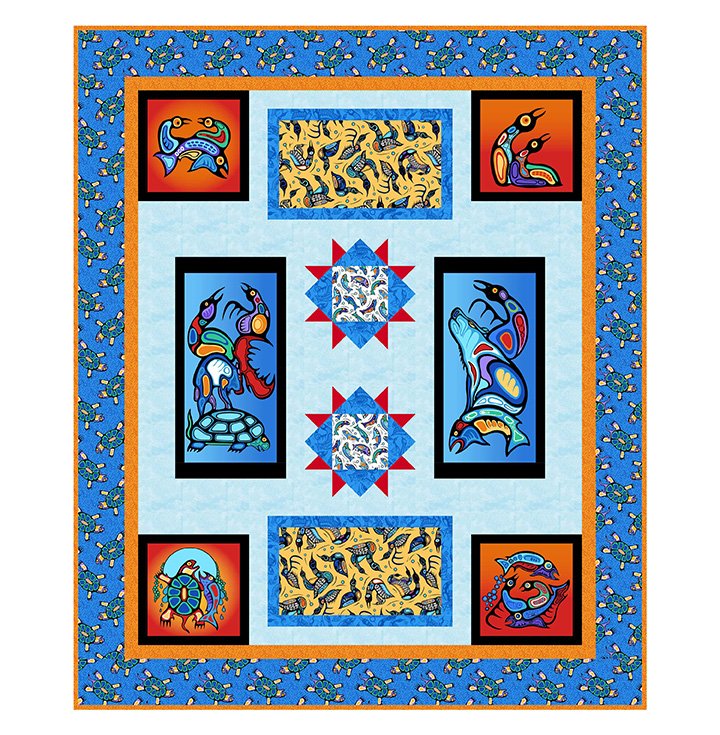 Spirited Quilt Kit - 61" x 73"