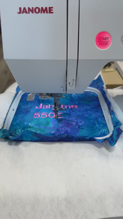 Janome 550E LE Embroidery Machine Open Box