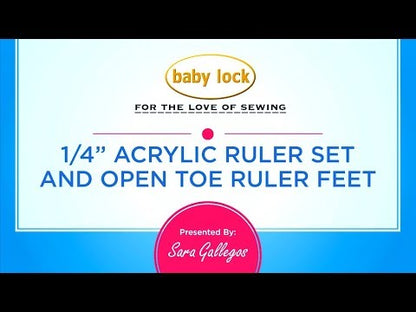 Babylock open toe ruler foot low shank