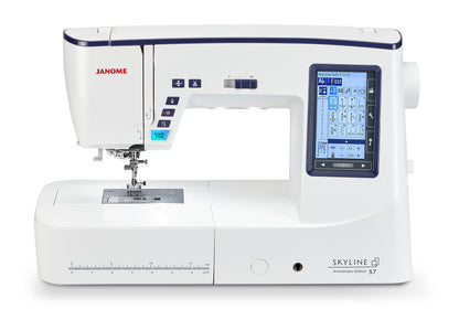 Janome Skyline S7 AE Anniversary Edition Quilting & Sewing Machine – Bonus Accessories Included