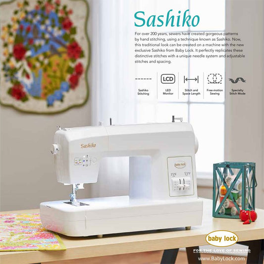 Baby Lock Sashiko 2 Sewing Machine- Floor Model